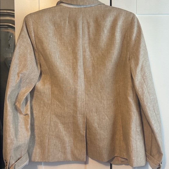 J Crew Beige Linen Campbell Blazer / Jacket - Picture 11 of 13